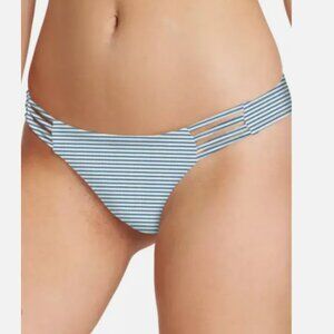 Billabong Women Sea Rinse Tropic Side Detail Striped Bikini Bottom Size M 00094